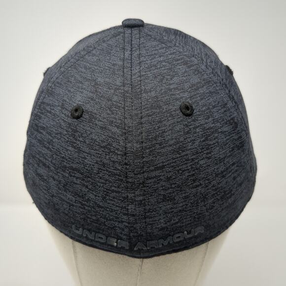 Under Armour Logo Fitted Baseball Hat Gray Large UA Pro Fit Vent Holes - Picture 6 of 9